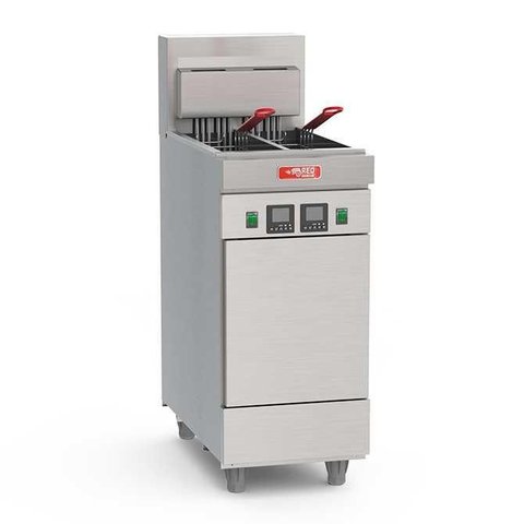 Fritador Elétrico Gabinete Bipartido 25 Litros Óleo Feb25-3t Trifásico 380v - Red Chameleon