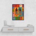 Ver imagem 2 de Quadro Candomblé - Erês 24x18cm - com Vidro:madeira Preta