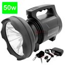 Ver imagem 1 de Lanterna Farolete Holofote Recarregável LED 50W Longo Alcance