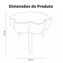 Ver imagem 7 de Puff Flor Decorativo Redondo Banqueta Pés Palito Veludo Cor:roxo