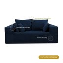 Ver imagem 2 de Sofá Modular 2 Lugares em Bouclé Azul