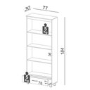 Ver imagem 4 de Estante Livreiro Alta 100% MDF Estilo Industrial 1 Gaveta C57 - Pradel