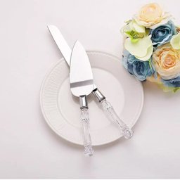 Kit para Bolo com Faca e Espátula Cortar e Servir Bolo Torta - 3