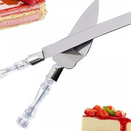 Kit para Bolo com Faca e Espátula Cortar e Servir Bolo Torta - 2