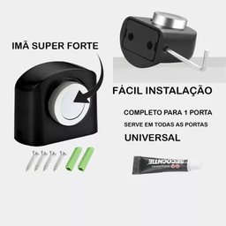 Prendedor de Porta Aparador Fixador Trava Calço Cunha Evita Bater Protetor Prático Liga Zinco Clink  - 4