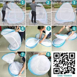 Mosquiteiro Cama King Tenda Dobrável Pratico e Portátil - 12
