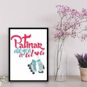 Ver imagem 1 de Quadro Patins Patinar Alegra A Alma 24x18cm - com vidro:Madeira preta