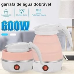 Chaleira Elétrica Dobrável 110v Rosa Portátil e Compacta - 5