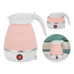 Chaleira Elétrica Dobrável 110v Rosa Portátil e Compacta - 6