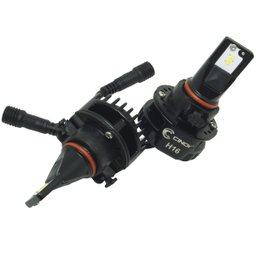 Kit Par Lâmpada Super Ultra Led Plus Automotiva Farol 12000 Lumens 6500K 12V 24V Carro Caminhão - H1 - 4