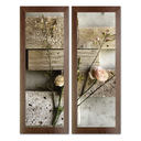 Ver imagem 1 de Kit 2 Quadros Decorativos Banheiro Social Lavabo Toalete Sabonete Bege 20x60cm