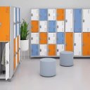 Ver imagem 5 de Roupeiro de Aco 20 Portas Ideal para Academias e Escolas:bege