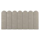 Ver imagem 3 de Painel Cabeceira Cama Box Solteiro Lana 90cm Suede Bege - Desk Design