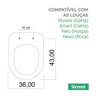 Assento Sanitário Riviera Celite 1.6gpf/6lpf Branco Mdf Sicmol - 5
