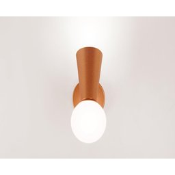 Arandela Luminária Sala Quarto Haste Móvel Globo Vidro Cobre - 5