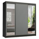 Ver imagem 3 de Guarda-roupa Casal Madesa Reno 3 Portas de Correr com Espelhos