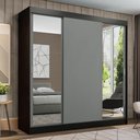 Ver imagem 1 de Guarda-roupa Casal Madesa Reno 3 Portas de Correr com Espelhos