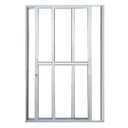 Ver imagem 1 de Porta Sacada 2 Folhas Móveis Alumínio Branco Linha 25:210 x 120