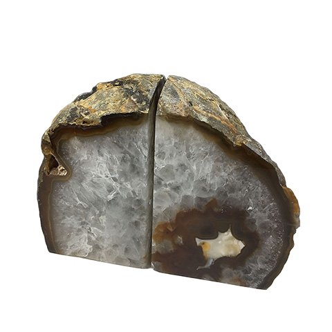 Encosto De Livros De Ágatas Naturais Com Feltro Base 2