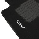 Ver imagem 6 de Jogo de Tapete Automotivo Carpete Crv 2012 À 2018 Soft Logo Bordado Preto 3 Peças