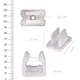 Presilha P/ Fixação Instalação Mangueira Led Neon 6mm 12v - 2
