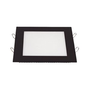 Painel de Led Taschibra Quadrado Lux de Embutir 18W Bivolt Preto 4000K Luz Neutra