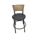 Ver imagem 3 de Kit 2 Banquetas Baixa Area Gourmet Encosto Juncado