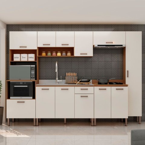Cozinha Completa 6 Peças 100% Mdf Essência