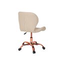 Ver imagem 2 de Cadeira Office Eiffel Slim Base Giratória Nude - Rosé