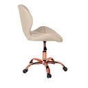 Ver imagem 4 de Cadeira Office Eiffel Slim Base Giratória Nude - Rosé