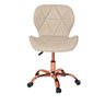 Cadeira Office Eiffel Slim Base Giratória Nude - Rosé - 3