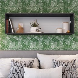 Nicho Organizador Multifuncional 1,20m X 36cm Funcionale Ae120 Art In Móveis - Preto - 1