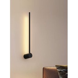 Arandela Moderna Slim Luxo Perfil Retangular Led Integrado 60cm Preta - 3