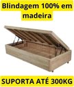Ver imagem 4 de Box Baú Solteirão Blindado na Chapa de Madeira - Suede Cinza (96x203x42)