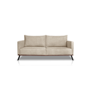 Ver imagem 4 de Sofá 2 Lugares Decorativo Atlas 1,60cm Pés Retro Linho Boucle Bege 3207 - Vimont Moveis