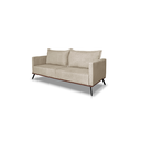 Ver imagem 5 de Sofá 2 Lugares Decorativo Atlas 1,60cm Pés Retro Linho Boucle Bege 3207 - Vimont Moveis
