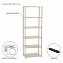 Ver imagem 4 de Guarda-Roupa Closet Modulado 62cm 6 Prateleiras Siena Yescasa Bege/Off White