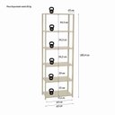 Ver imagem 4 de Guarda-Roupa Closet Modulado 62cm 6 Prateleiras Siena Yescasa Off White