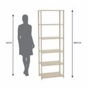 Ver imagem 6 de Guarda-Roupa Closet Modulado 62cm 6 Prateleiras Siena Yescasa Bege/Off White