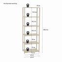 Ver imagem 3 de Guarda-Roupa Closet Modulado 62cm 6 Prateleiras Siena Yescasa Bege/Off White