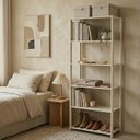 Ver imagem 1 de Guarda-Roupa Closet Modulado 62cm 6 Prateleiras Siena Yescasa Bege/Off White