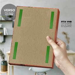 Interjeições Brasileiras - Quadro ou placa decorativa com 5 peças - 15mm - Quadro decorativo (Borda  - 4