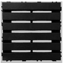 Ver imagem 1 de Kit 12 Deck Modular Plástico Textura Madeira 30x30x2,5cm - Preto:preto