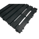 Ver mais imagens de Kit 12 Deck Modular Plástico Textura Madeira 30x30x2,5cm - Preto:preto
