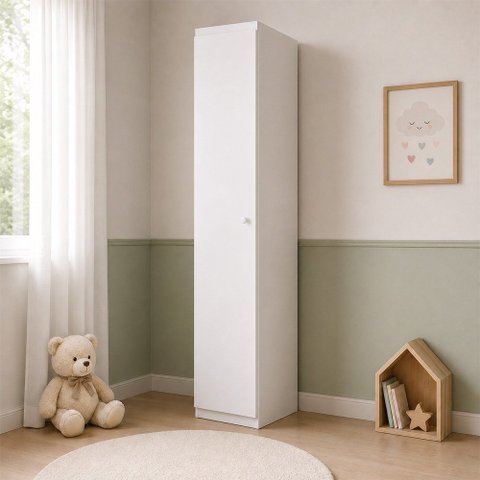 Guarda Roupa Roupeiro Infantil Eloisa 01 Porta Branco Phoenix Baby