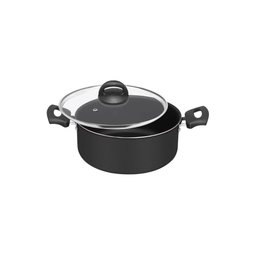 Jogo de Panelas 13 Peças Preto Antiaderente Tampa de Vidro - 3