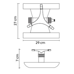 Irrigador Rotativo Plástico 3 Jatos Alcance (15m) Palisad - 7