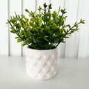 Ver imagem 2 de Vaso Branco de Cerâmica com Estampa Coração em Alto Relevo