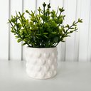 Ver imagem 3 de Vaso Branco de Cerâmica com Estampa Coração em Alto Relevo