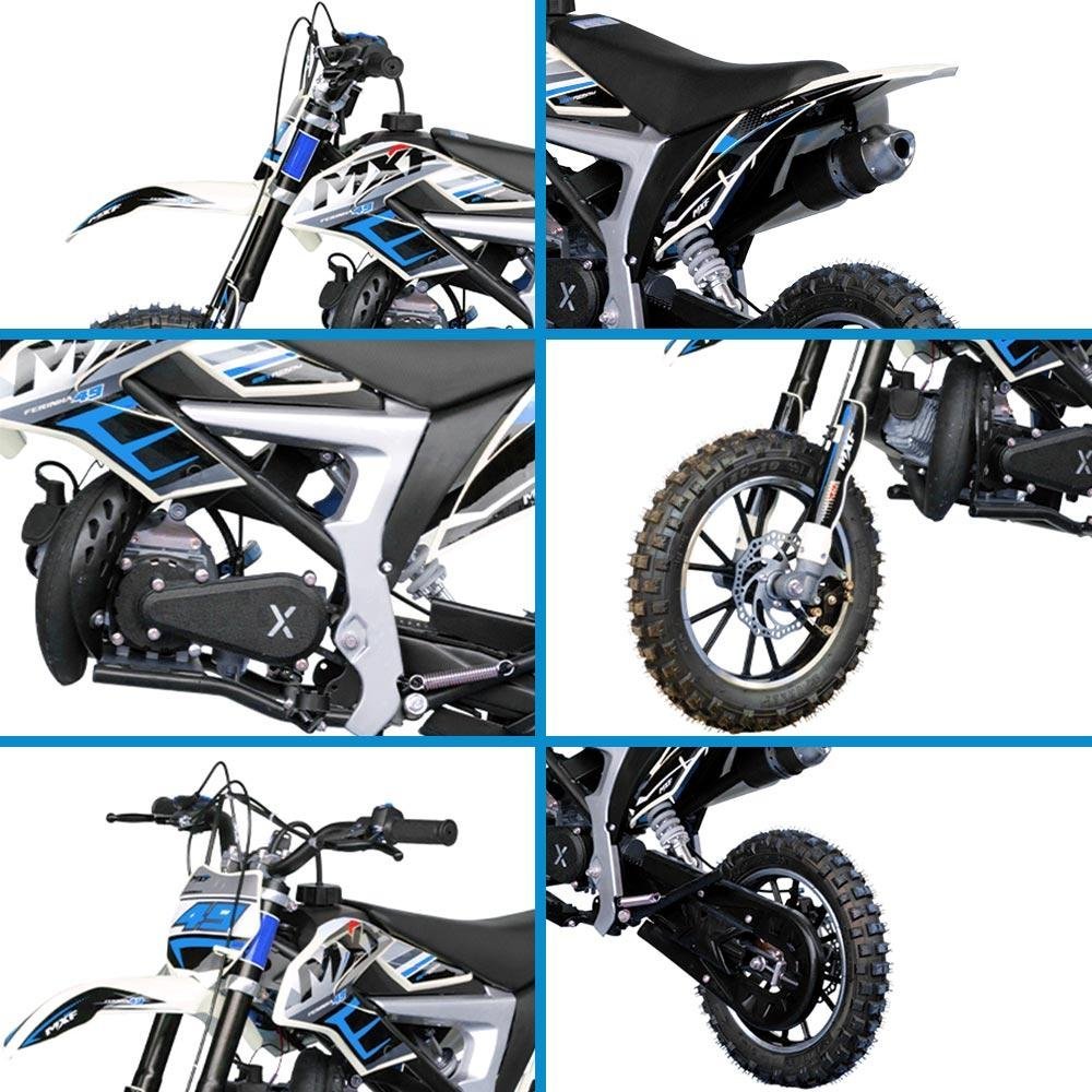 Mini moto cross Ferinha MXF 49cc Azul